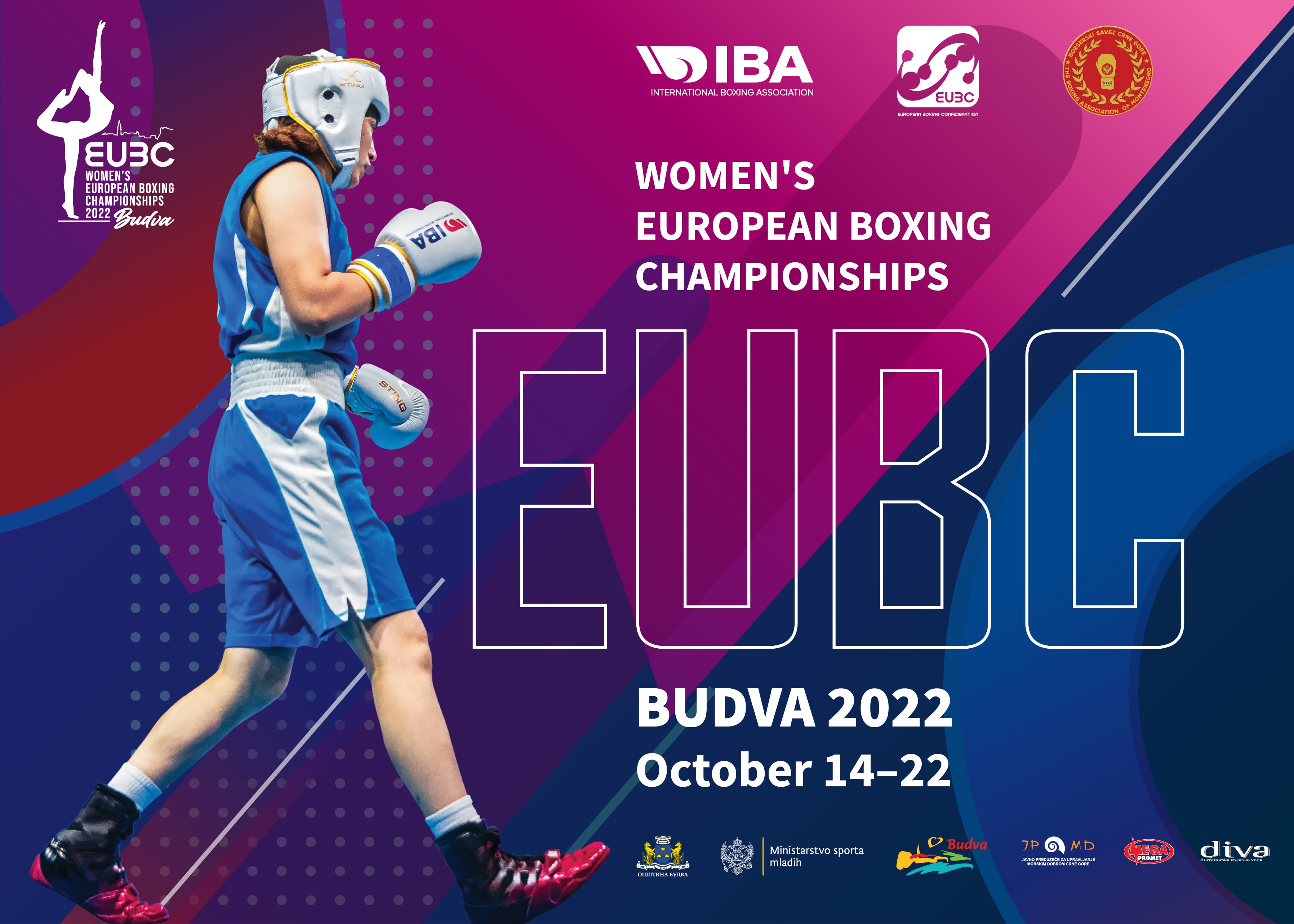 Spalio 14 d. Juodkalnijoje prasideda EUBC Europos moterų bokso čempionatas – IBA