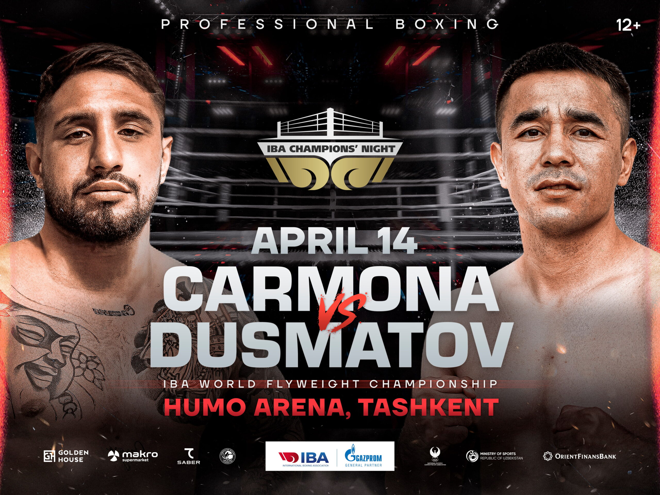 IBA Champions’ Night in Tashkent to feature Hasanboy Dusmatov against Samuel Carmona for IBA Pro World Champion title