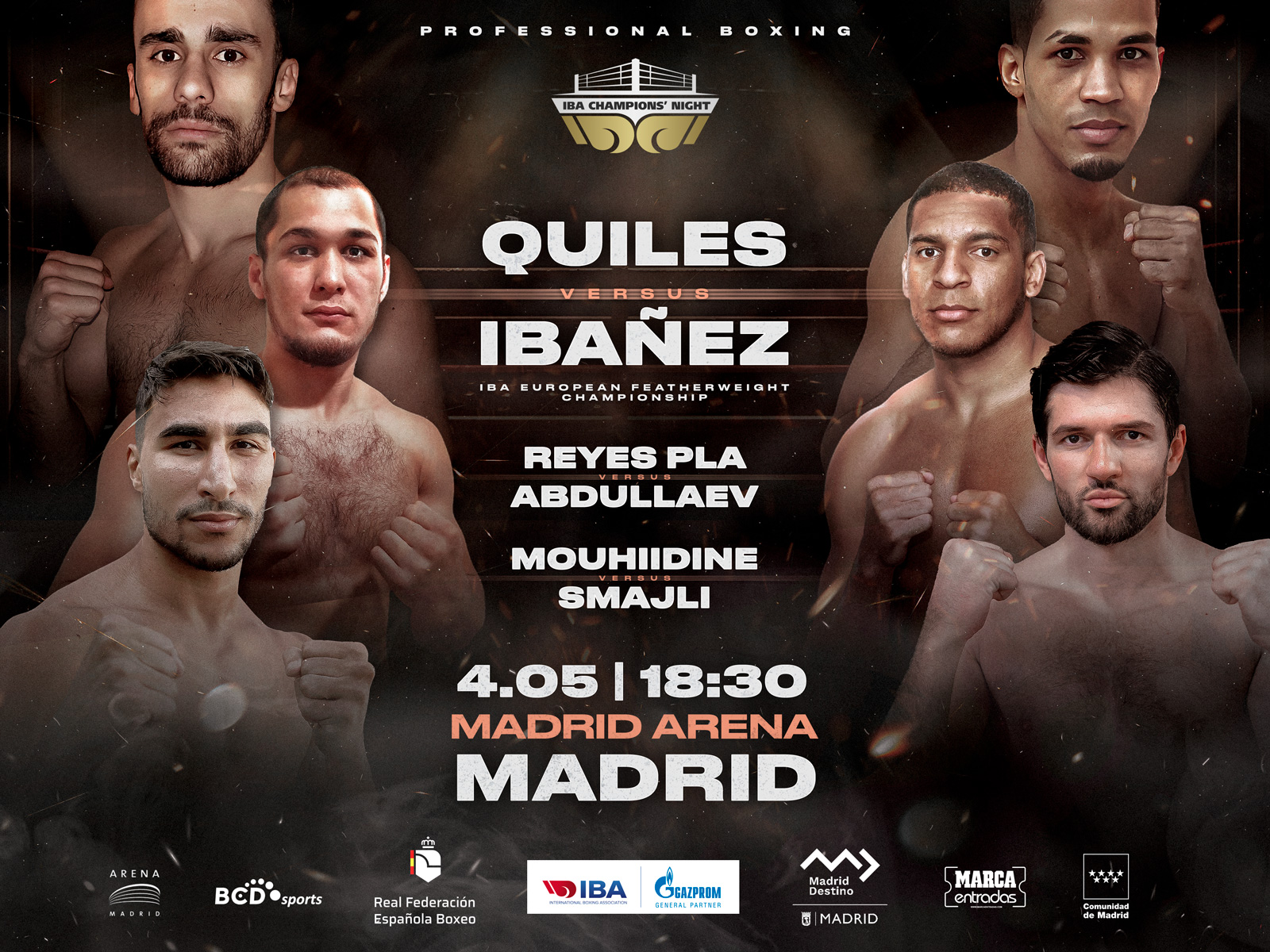 Madrid to host IBA Champions’ Night on 4 May with strong line-up of boxers from Spain and beyond