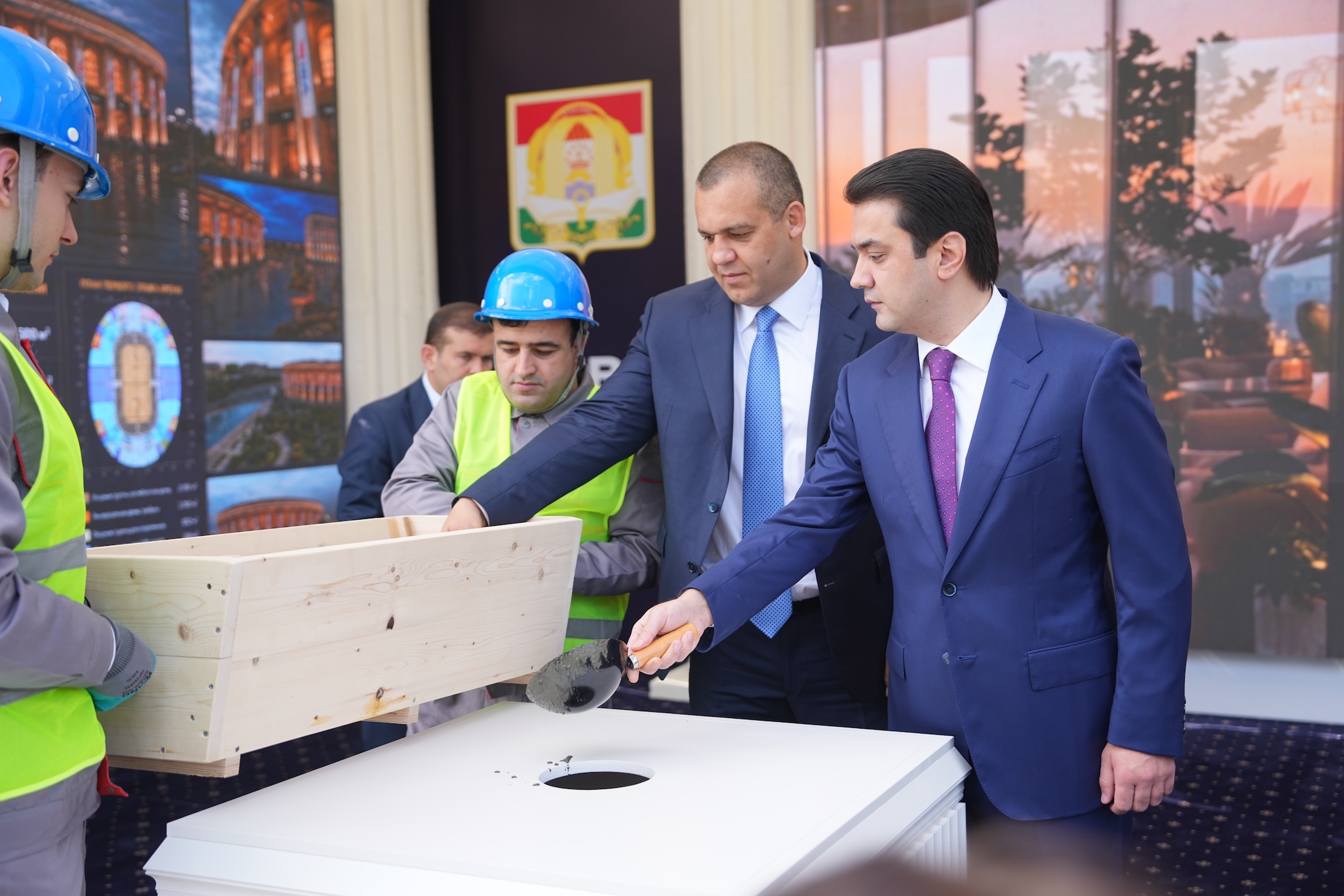 Foundation stone laid for the first-ever IBA arena in Dushanbe